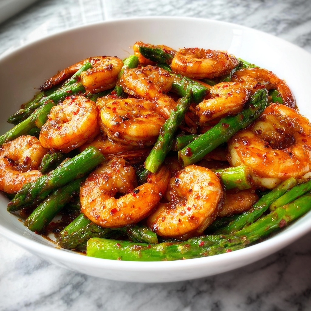 Easy, Healthy Shrimp and Asparagus Stir Fry in 20 Minutes Recipe - Recipe Image