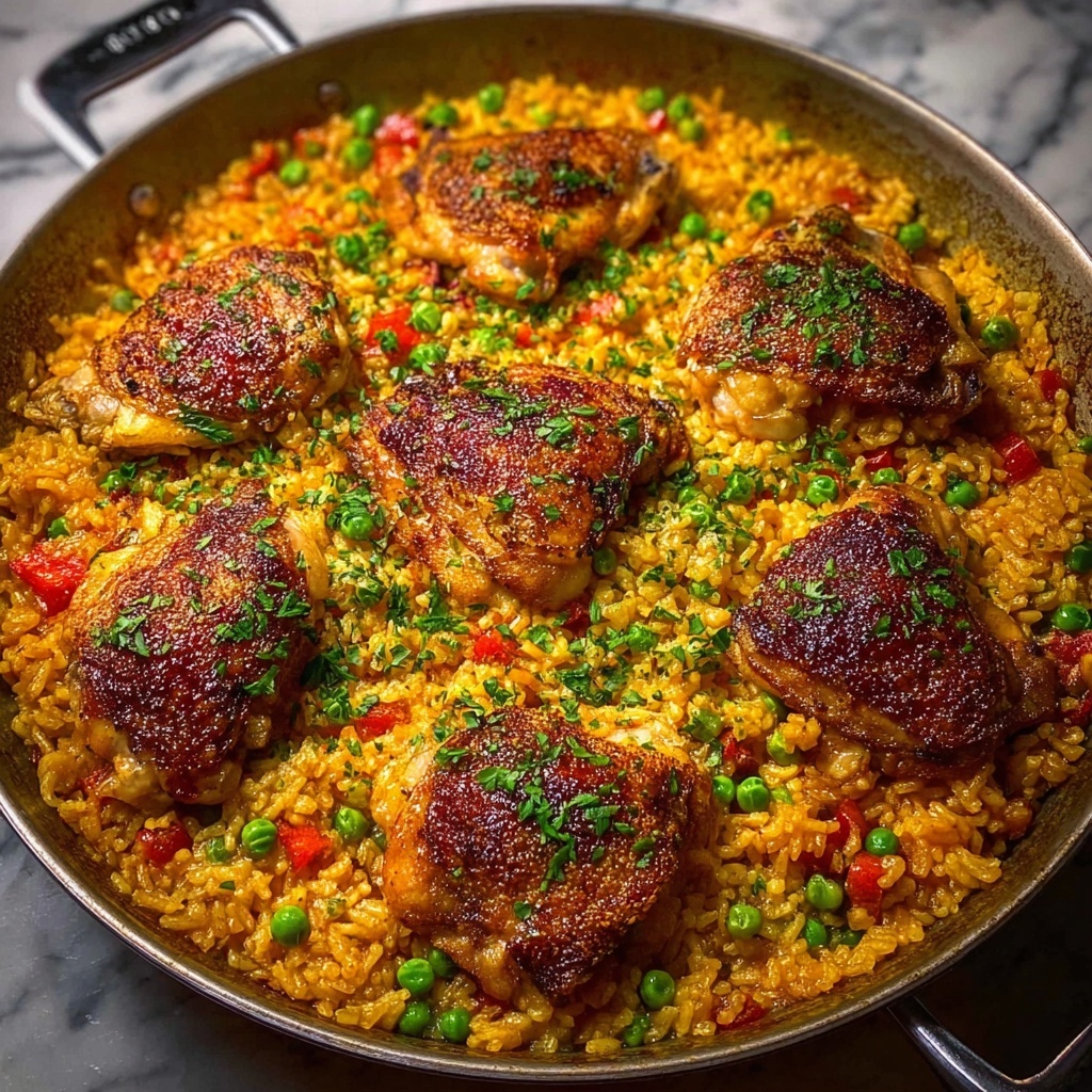 One-Pan Spanish Chicken and Rice Recipe - Recipe Image