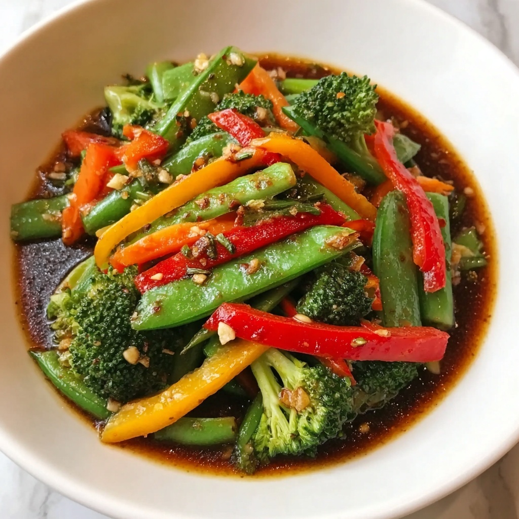 Vegetable Stir Fry with Creamy Peanut Sauce Recipe - Recipe Image