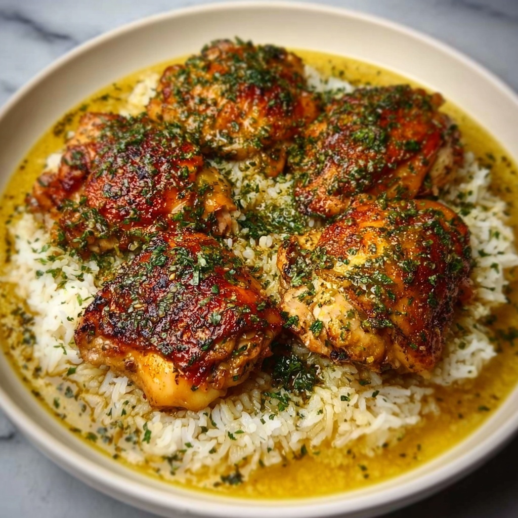One Pot Lemon Herb Chicken and Rice Recipe - Recipe Image