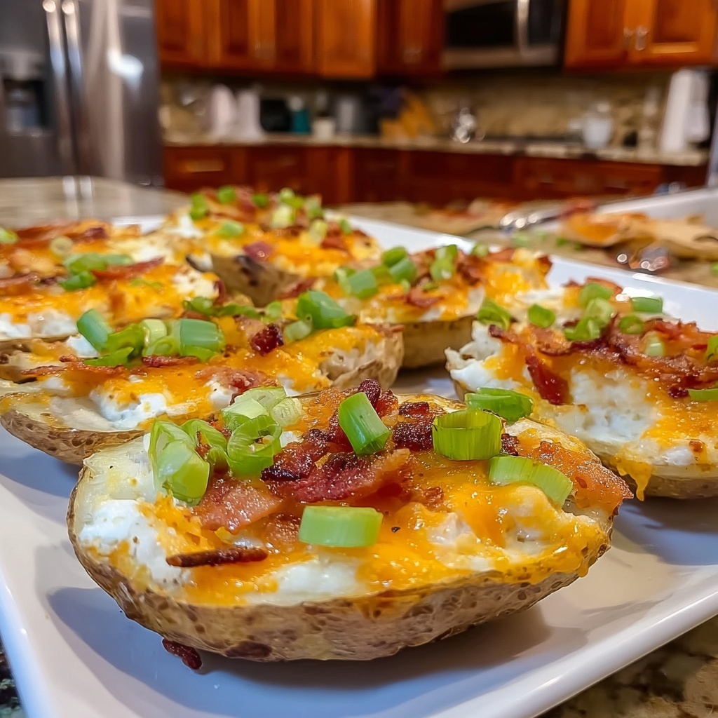 Loaded Potato Skins: 5 Irresistible Secrets to Delight Recipe - Recipe Image