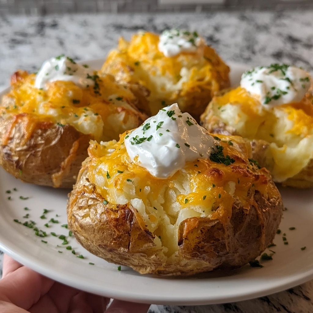 Easy and Cheesy Ranch Baked Potatoes: A Cozy Comfort Dish Recipe - Recipe Image