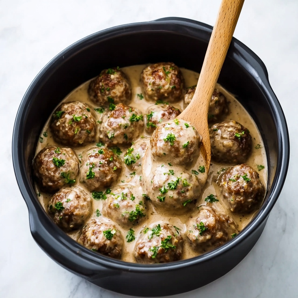 Slow Cooker Swedish Meatballs: A Cozy Dinner Delight Recipe - Recipe Image
