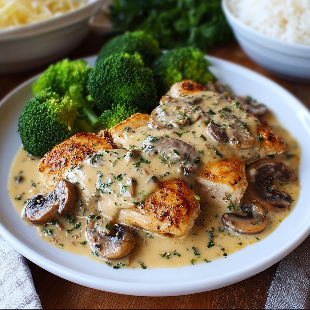 Mushroom Asiago Chicken in 30 Minutes Recipe - Recipe Image