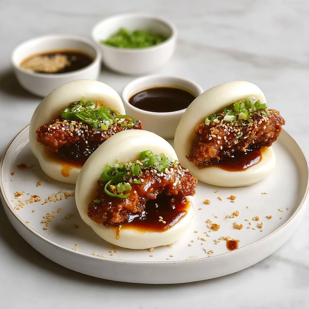 Korean Fried Chicken Bao Buns: Your Ultimate Snack Experience Recipe - Recipe Image