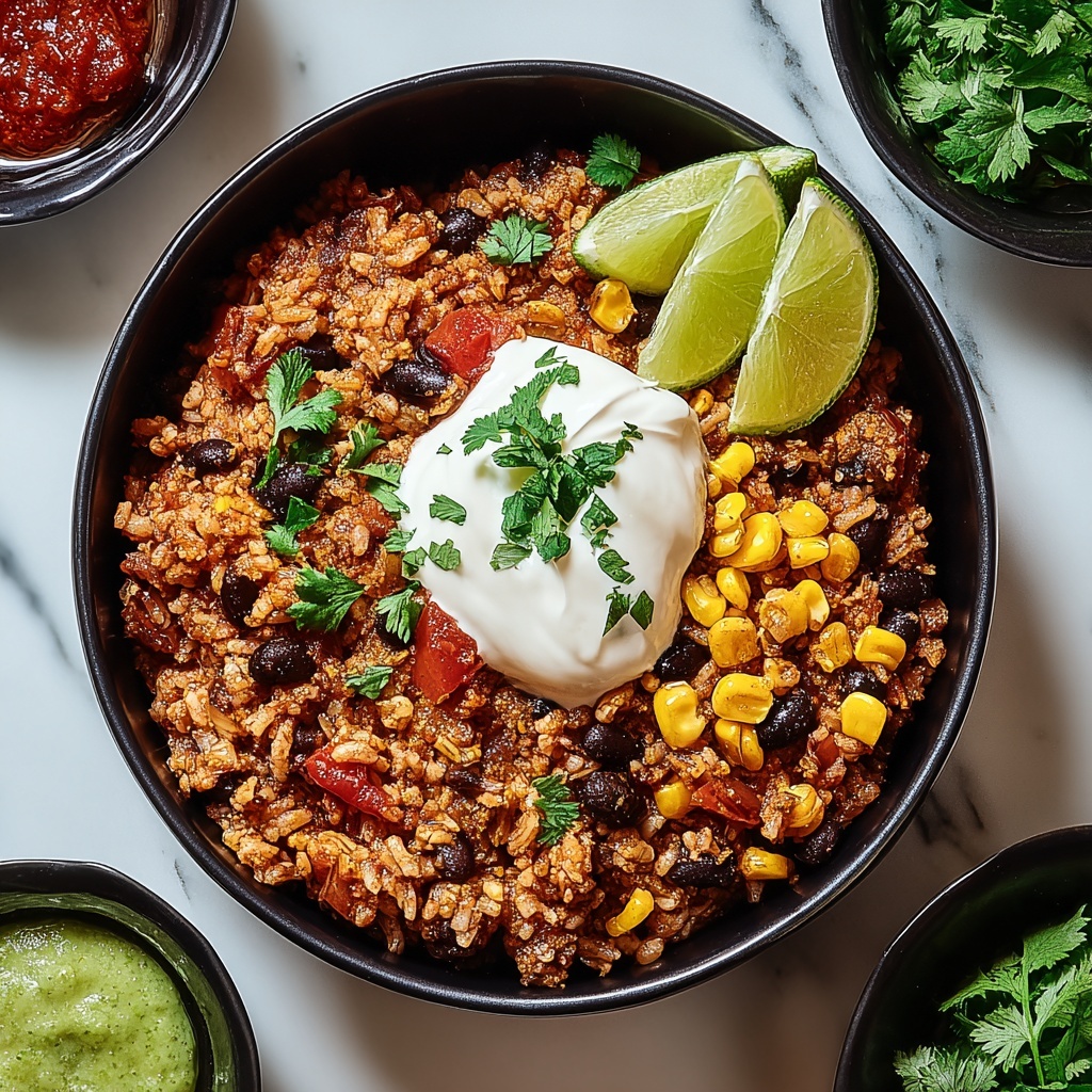 Healthy Turkey Taco Rice Bowl Recipe - Recipe Image