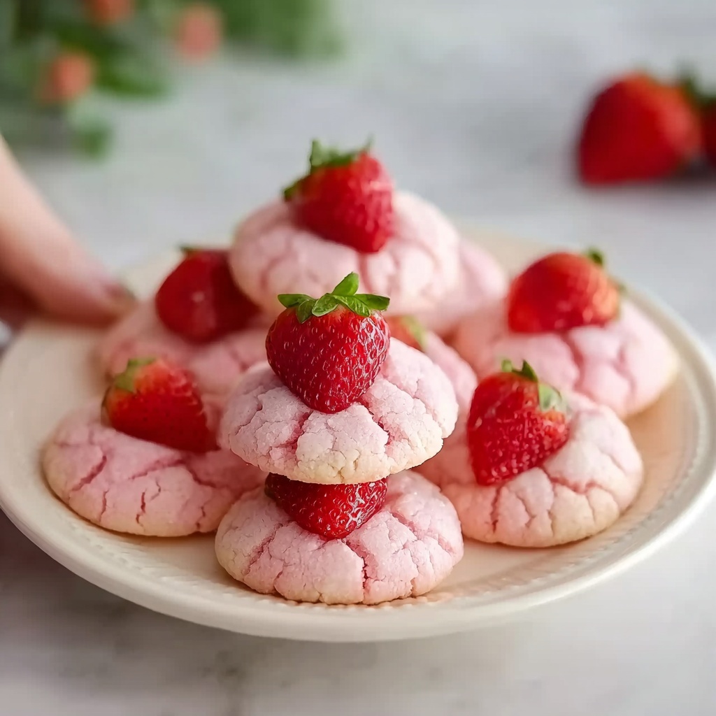 Strawberry Kiss Cookies Recipe - Recipe Image