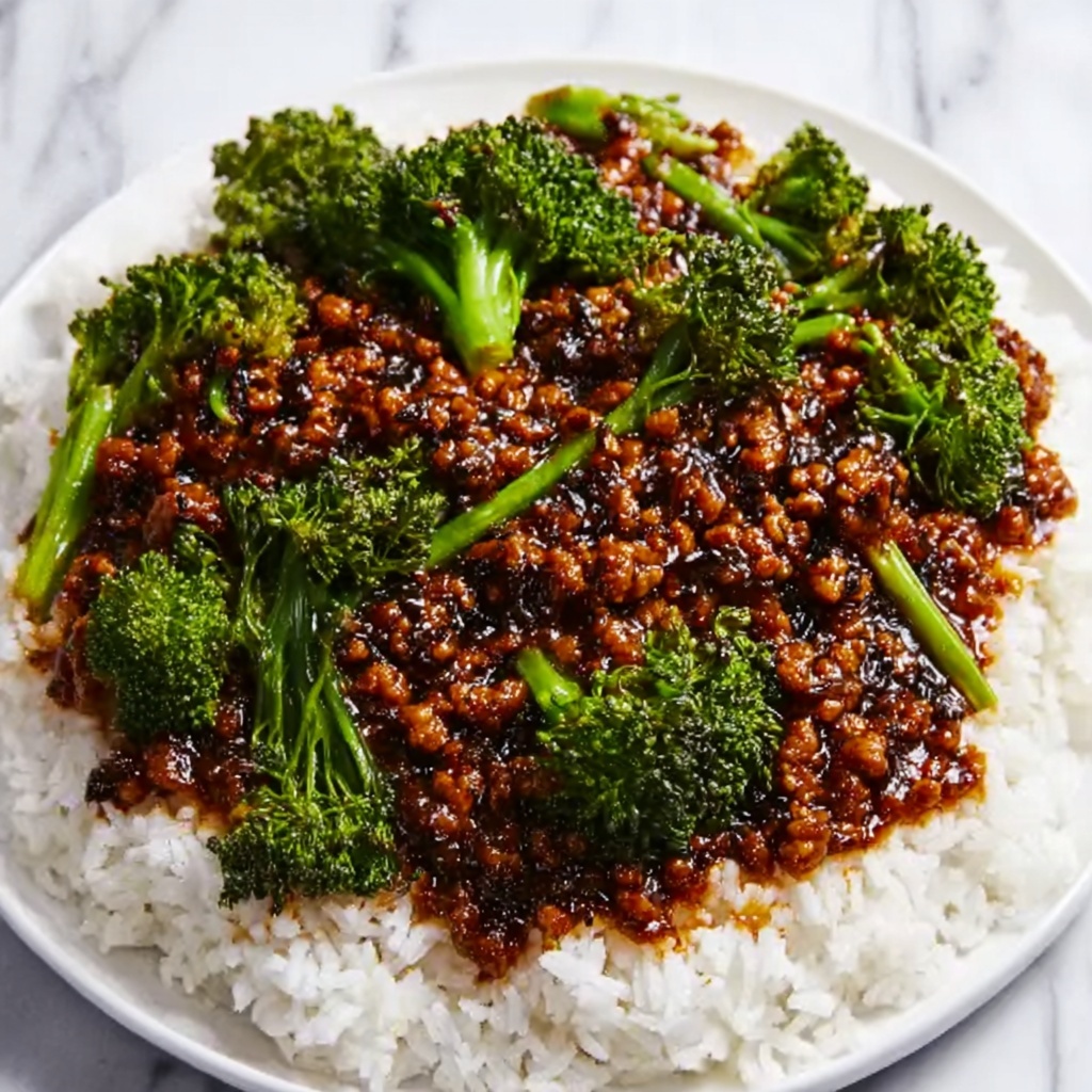Honey Garlic Ground Beef and Broccoli Stir-Fry Recipe - Recipe Image