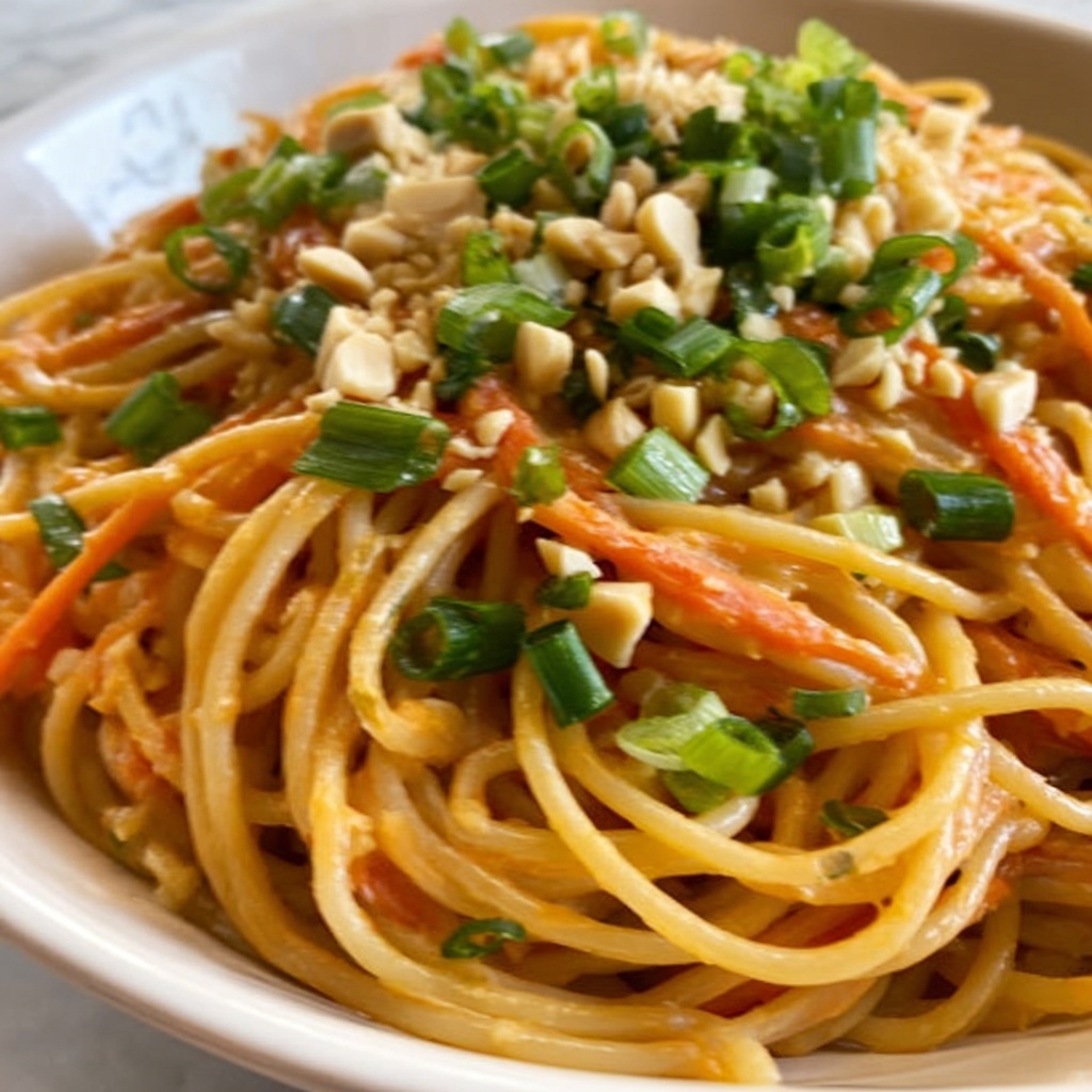 Creamy Peanut Noodles Recipe - Recipe Image