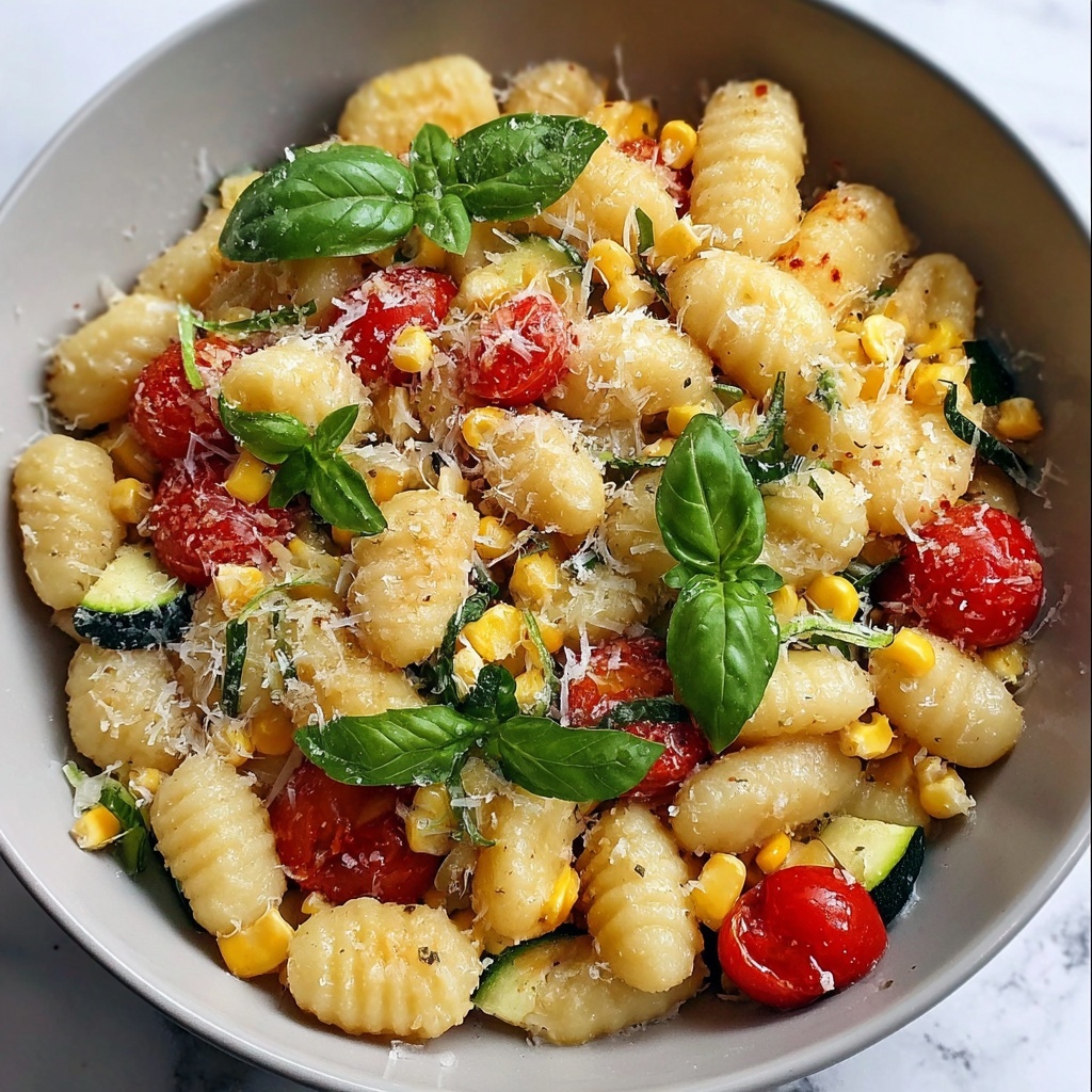 Summer Cavatelli with Corn, Tomatoes, and Zucchini Recipe - Recipe Image