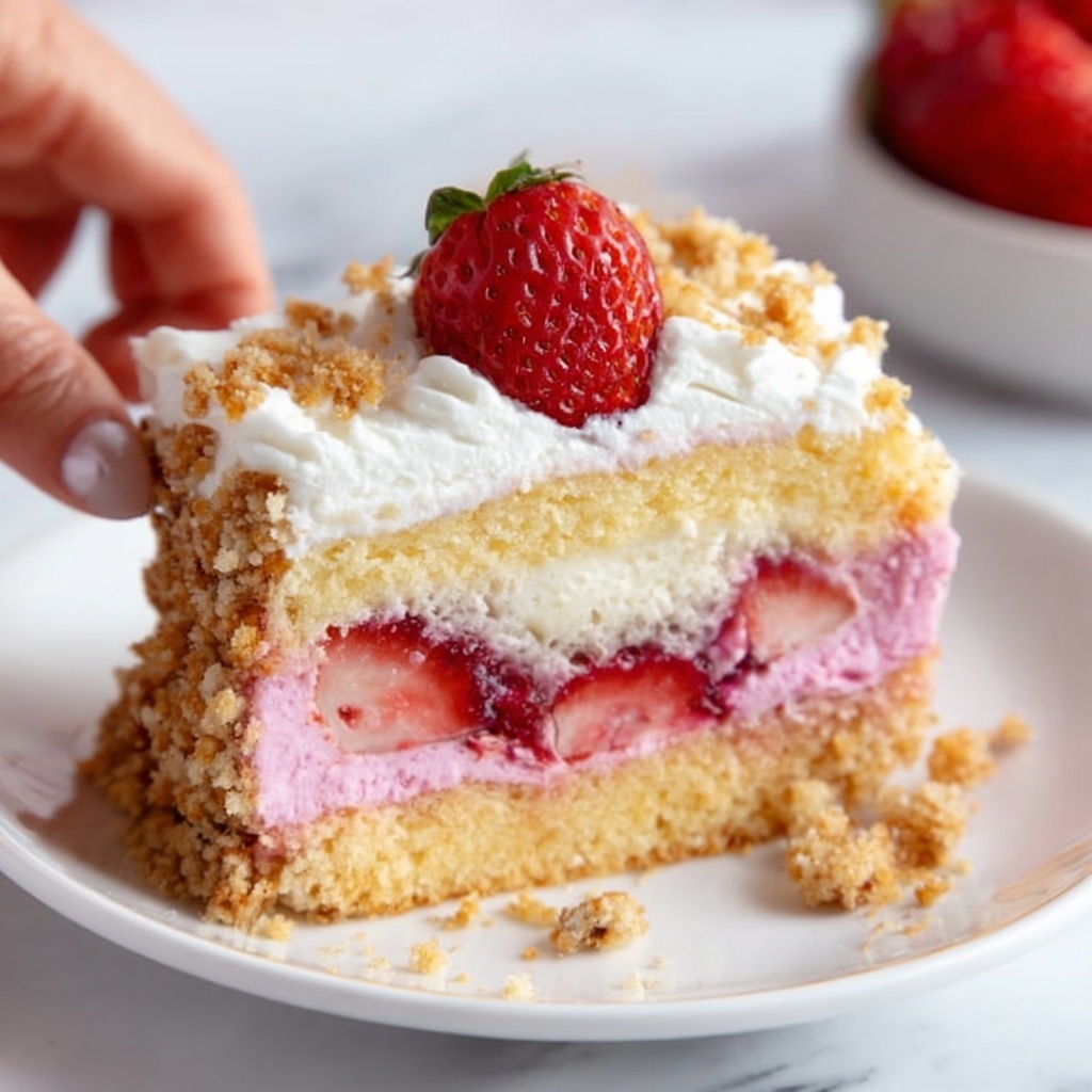 Strawberry Shortcake Swiss Roll Recipe - Recipe Image