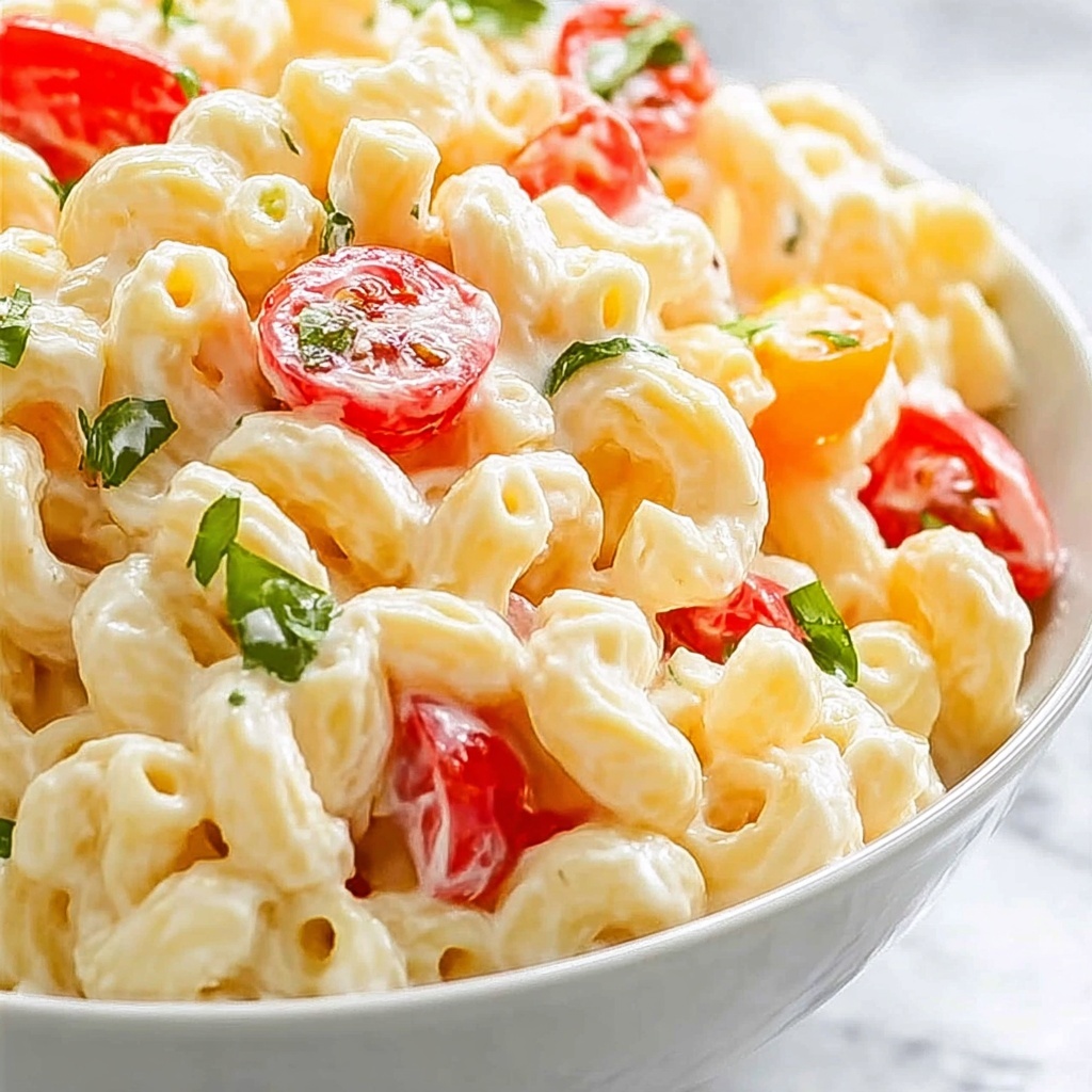 Tangy Pasta Mix: The Ultimate Creamy Macaroni Salad Delight Recipe - Recipe Image