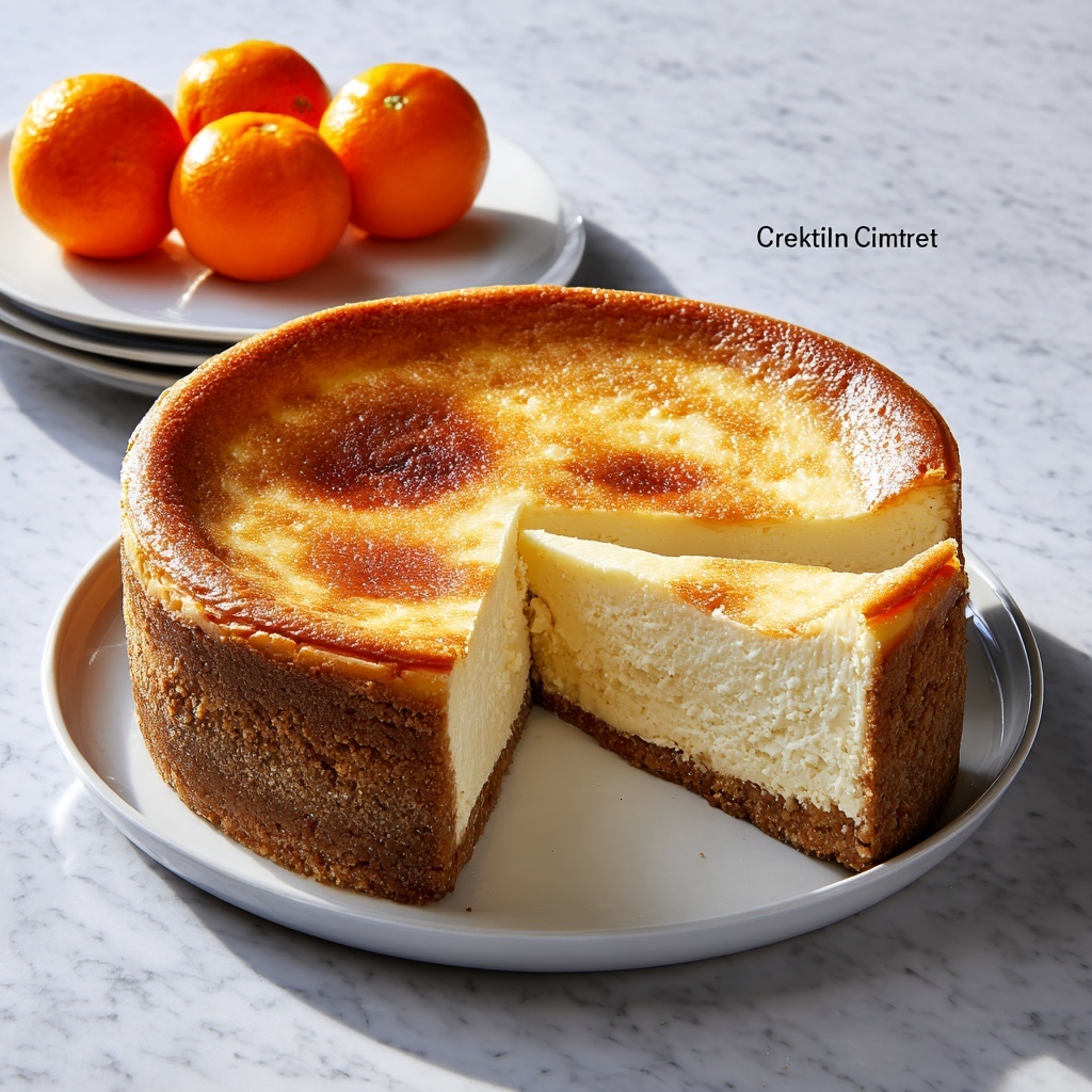 Orange or Clementine Ricotta Cheesecake Recipe - Recipe Image