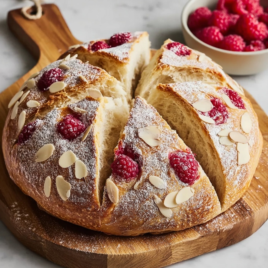 Sourdough White Chocolate and Raspberry Bread Recipe - Recipe Image