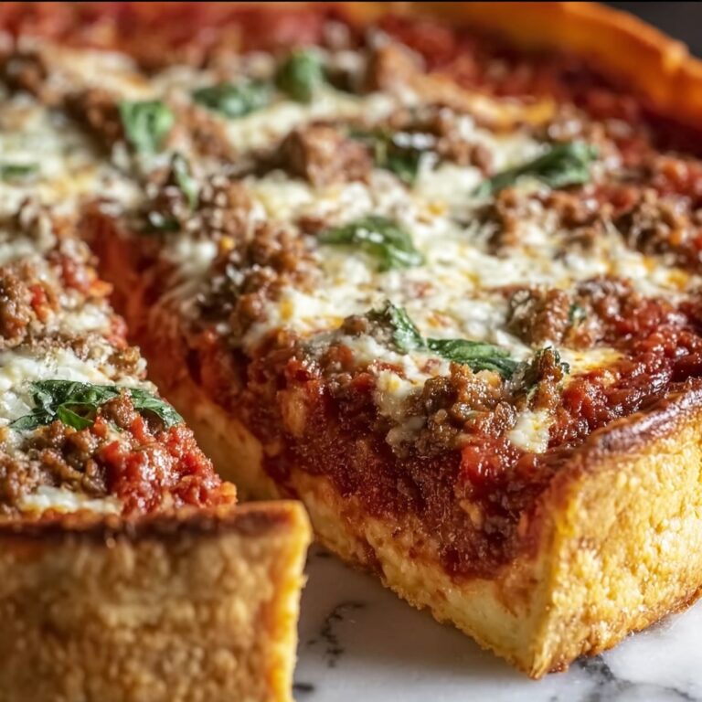 Chicago-Style Deep Dish Pizza Recipe