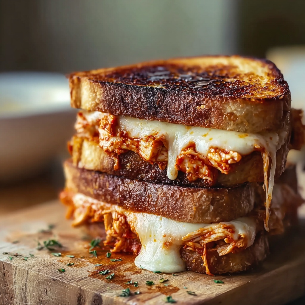 Chicken Parmesan Grilled Cheese Sandwiches Recipe - Recipe Image