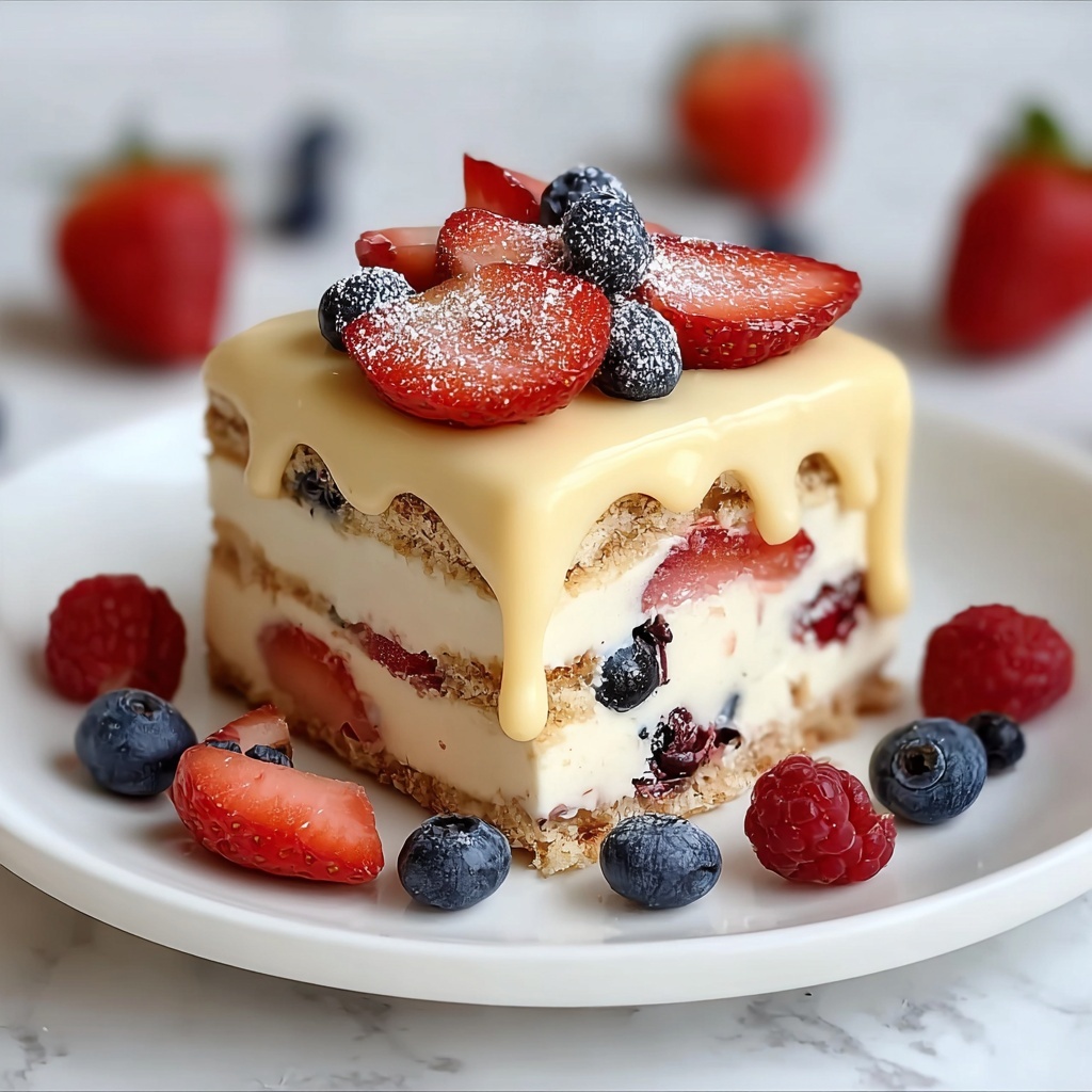 Summer Berry Bliss Icebox Delight Recipe - Recipe Image