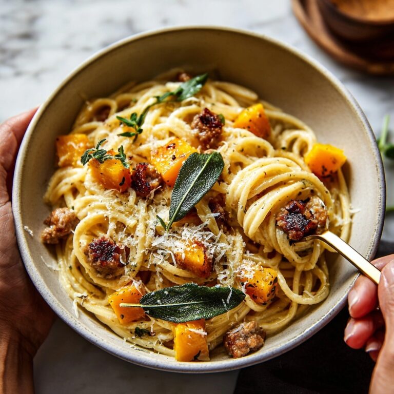 Roasted Butternut Squash and Sage Pasta Recipe