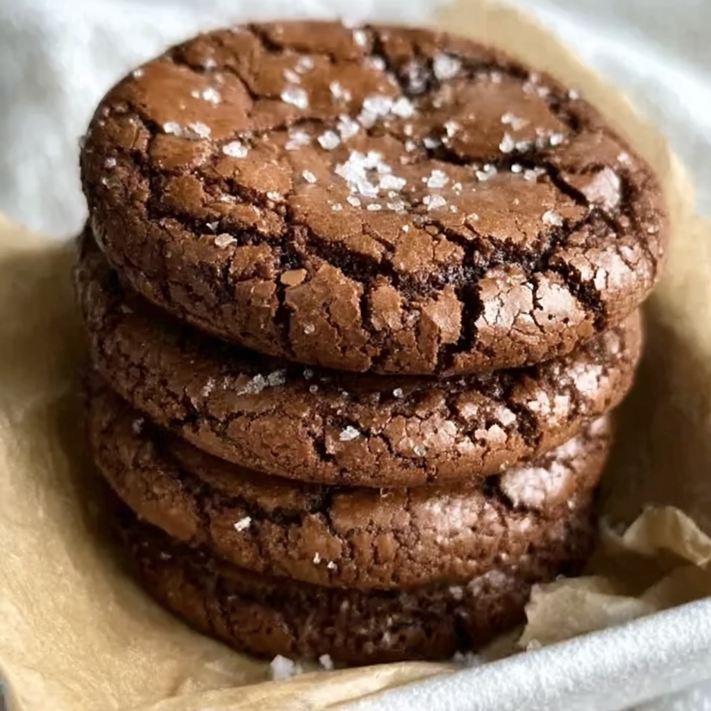 Easy Salted Brownie Cookies Recipe - Recipe Image