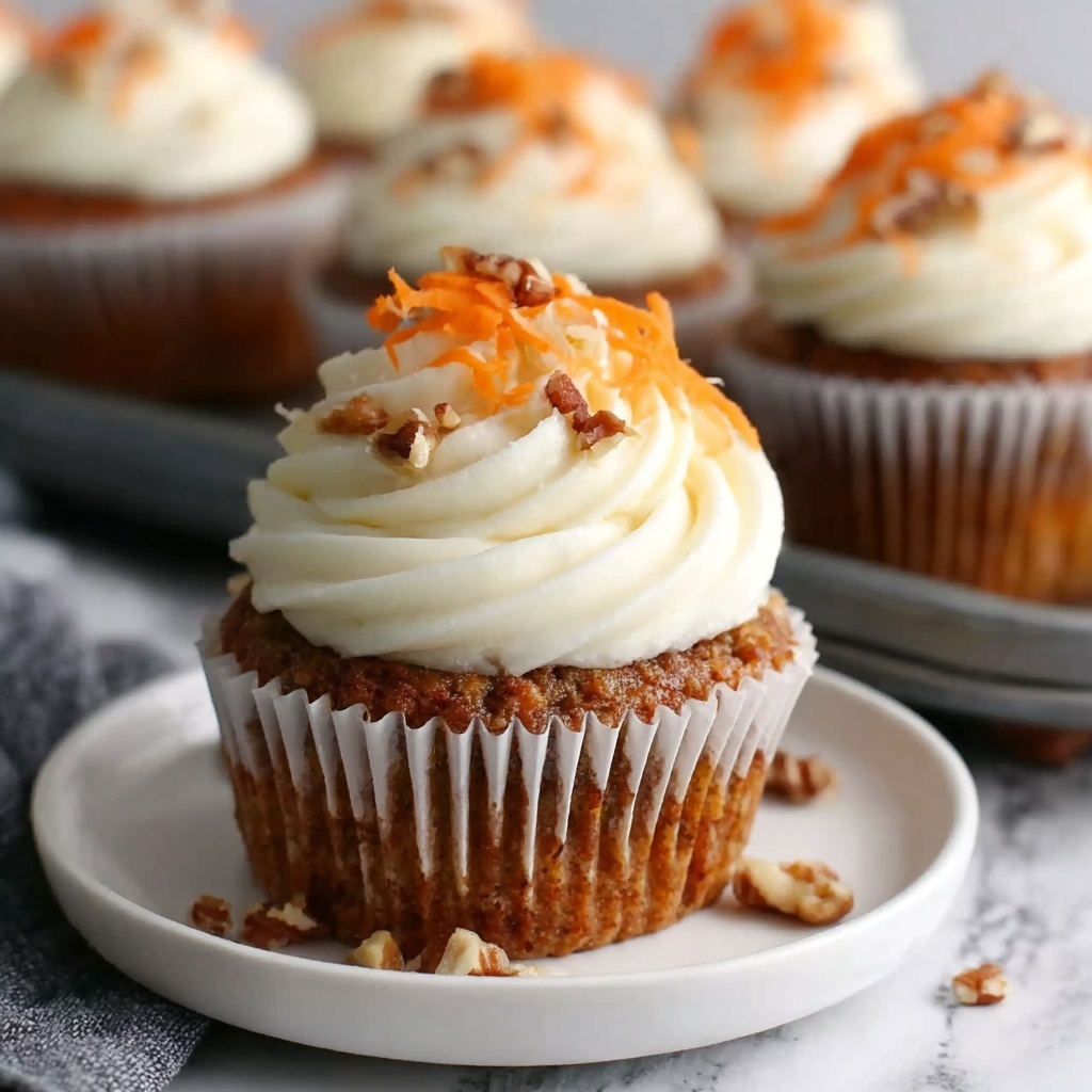 Easy Carrot Cake Cupcakes Recipe - Recipe Image