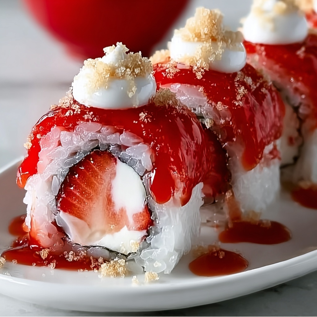 Strawberry Shortcake Sushi Roll: A Unique No-Bake Treat Recipe - Recipe Image