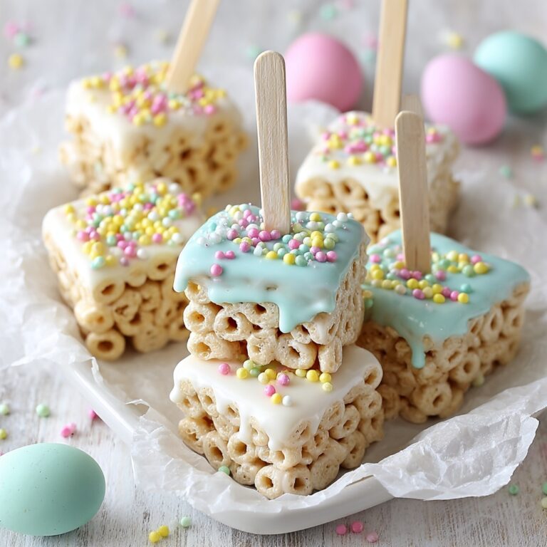 Chocolate-Dipped Easter Rice Krispie Treats Recipe