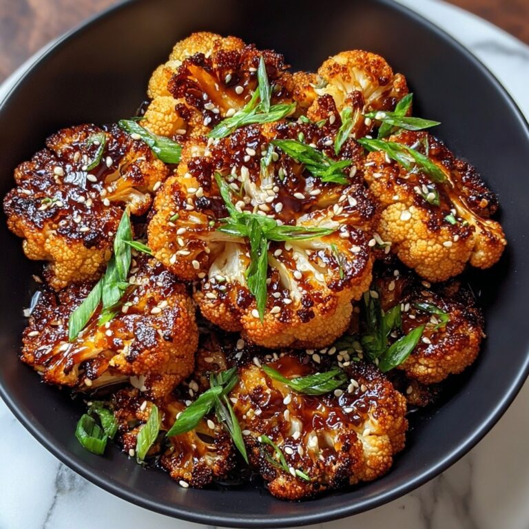 Sweet Spicy Baked Cauliflower Recipe