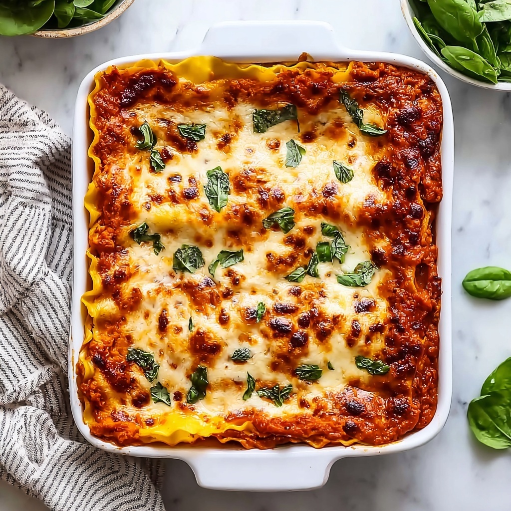 Pumpkin Spinach Lasagna Recipe - Recipe Image