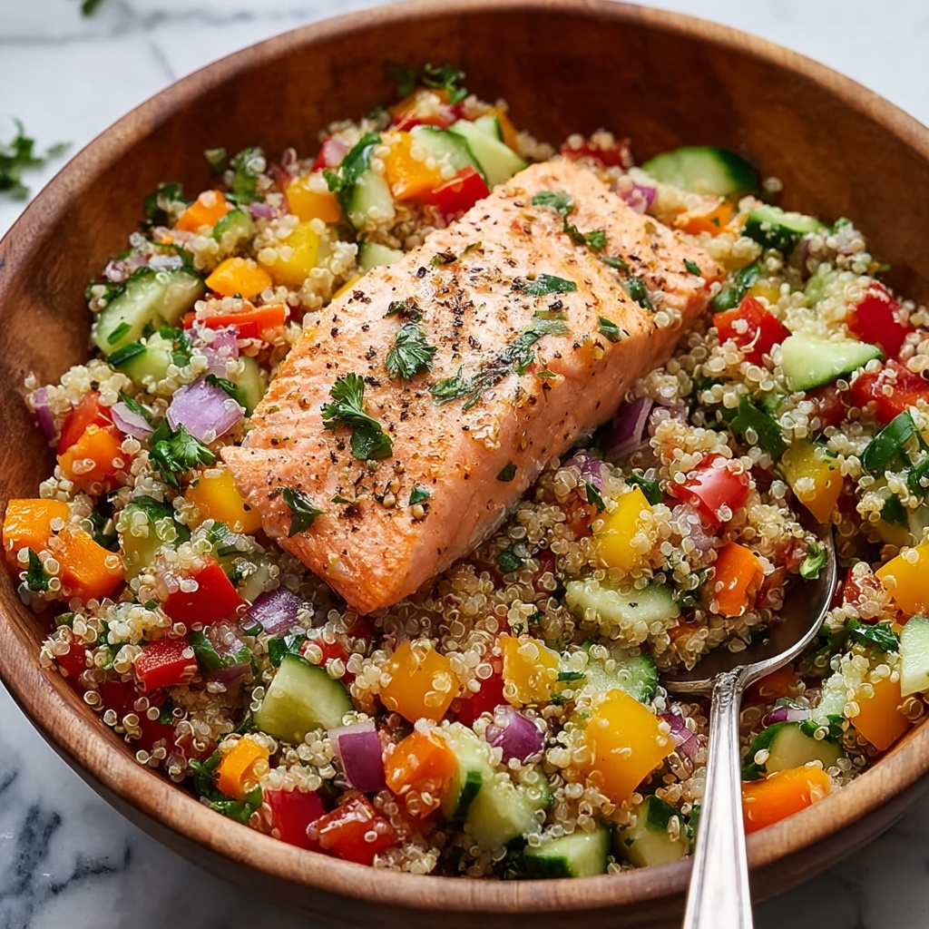 Greek Salmon Quinoa Salad Recipe - Recipe Image