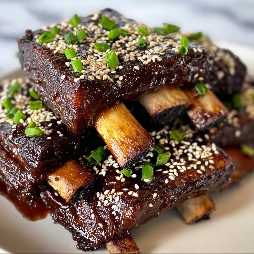 Slow Cooker Korean Beef Short Ribs Recipe - Recipe Image