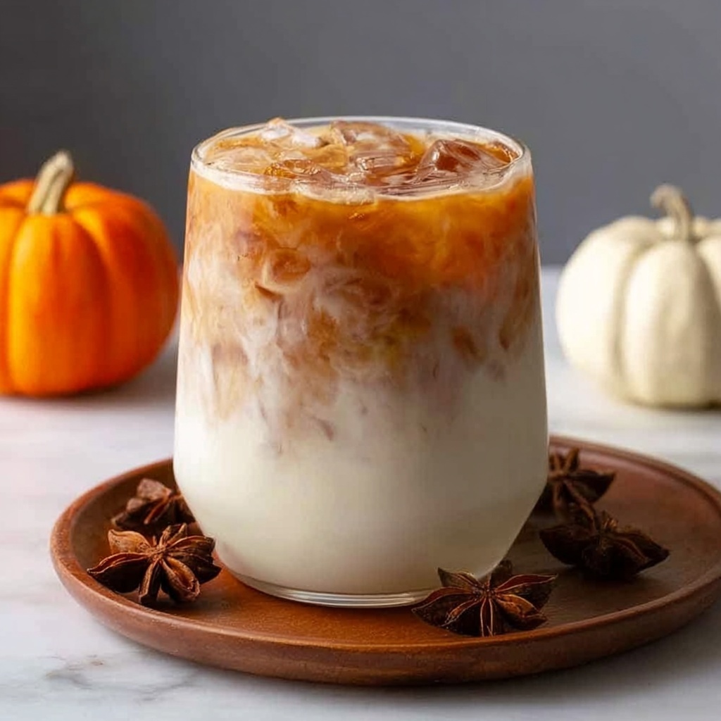 Iced Pumpkin Cream Chai Tea Latte (Starbucks Copycat) Recipe - Recipe Image