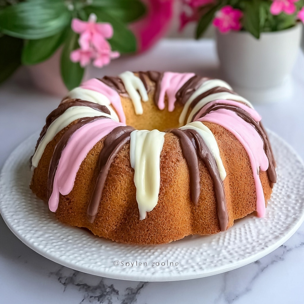 Neapolitan Pound Cake Recipe - Recipe Image