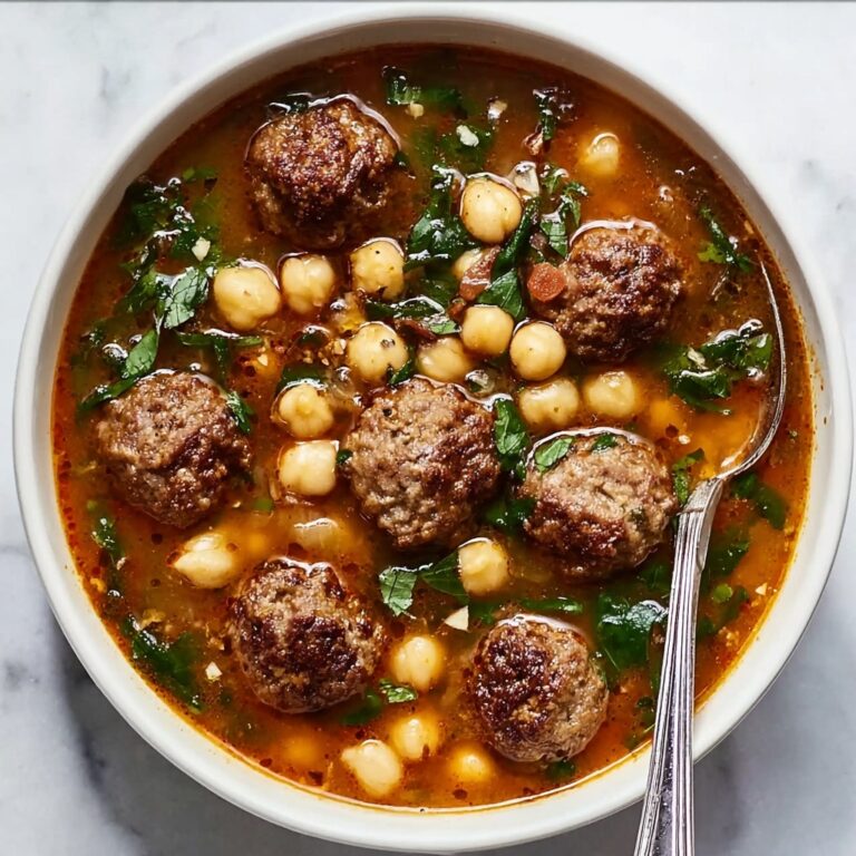 Moroccan Meatball Couscous Soup Recipe