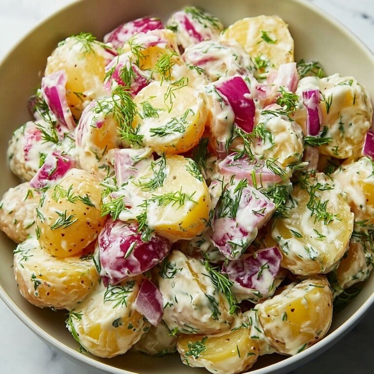 Smashed Roasted Potato Salad with Dill Pickles and Capers Recipe