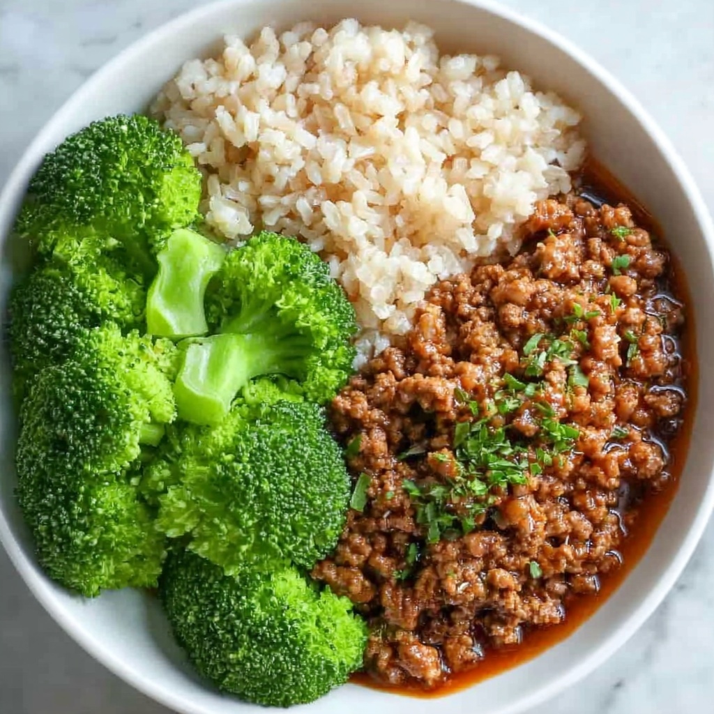 Sweet & Spicy Ground Turkey and Broccoli Bowls Recipe - Recipe Image