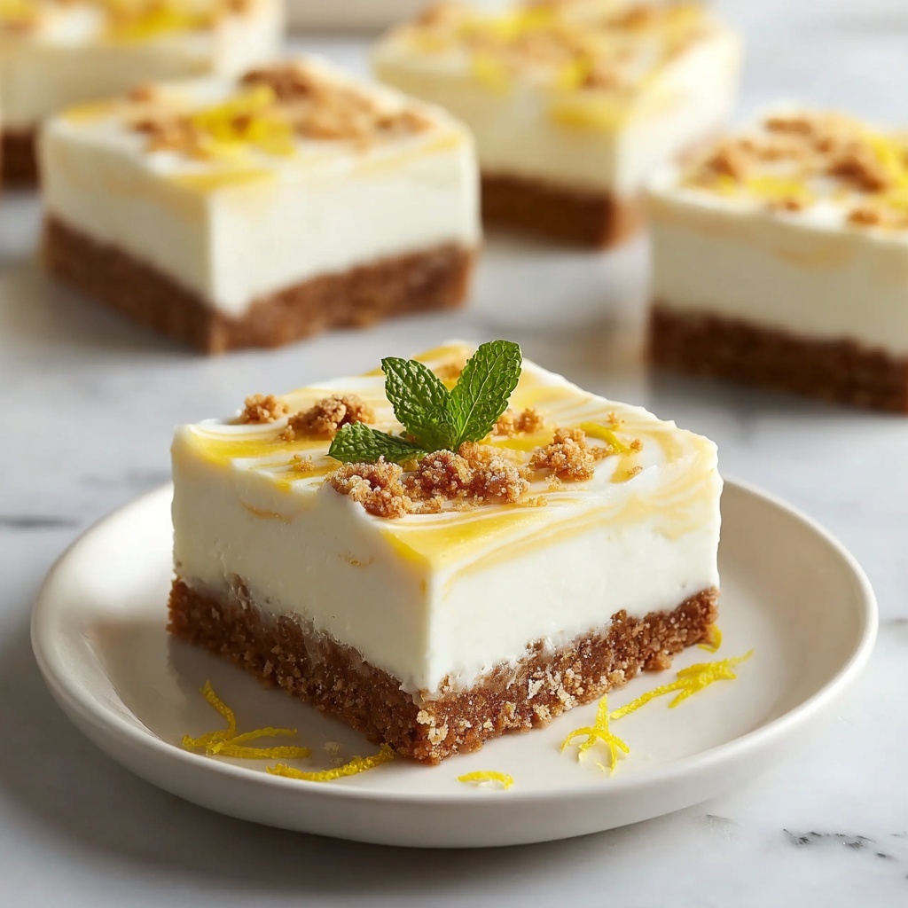 Lemon Cheesecake Bars Recipe - Recipe Image