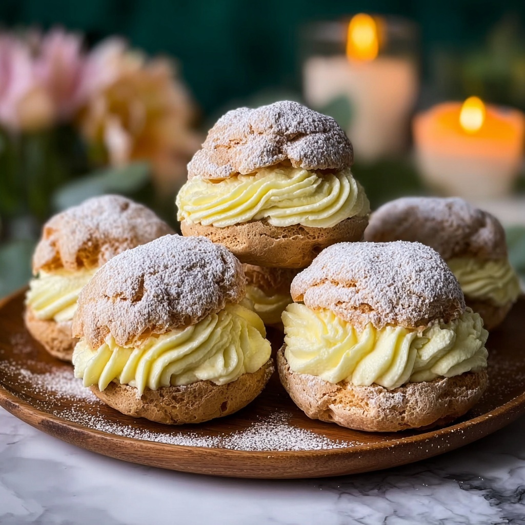 Luscious Passionfruit Cream Puffs Recipe - Recipe Image