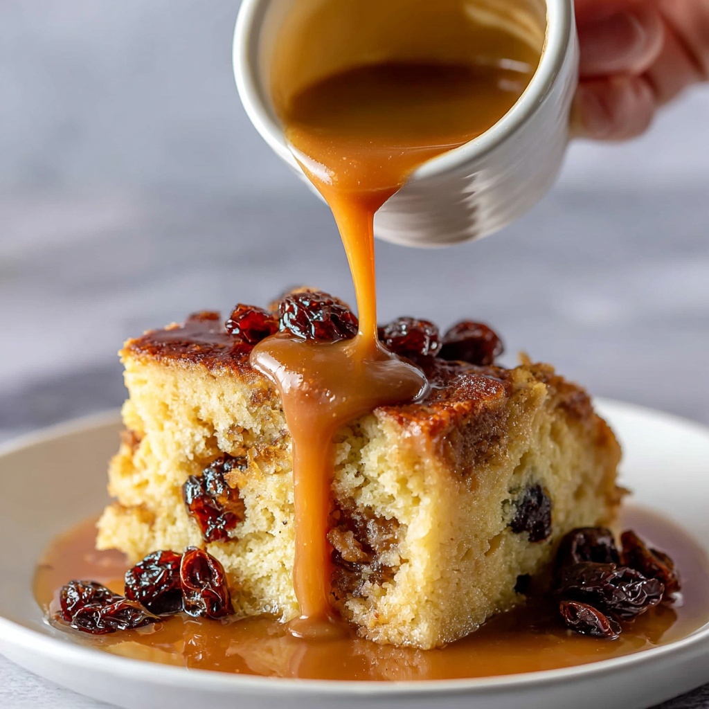 Irish Bread Pudding with Caramel Sauce Recipe - Recipe Image