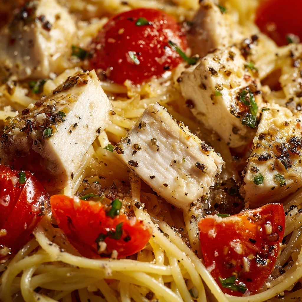 Easy Chicken Scampi Pasta Recipe - Recipe Image