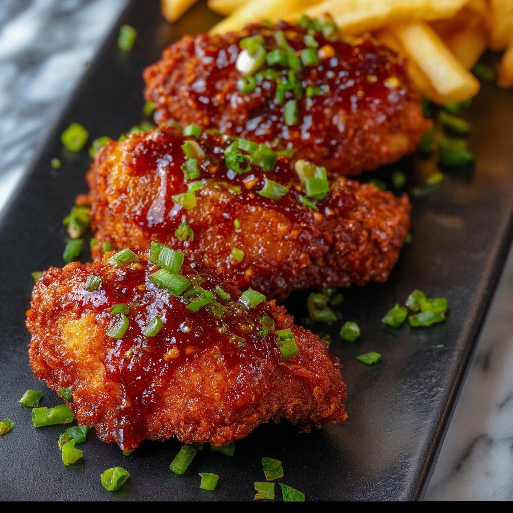 Crispy Honey Butter Chicken Tenders Recipe - Recipe Image