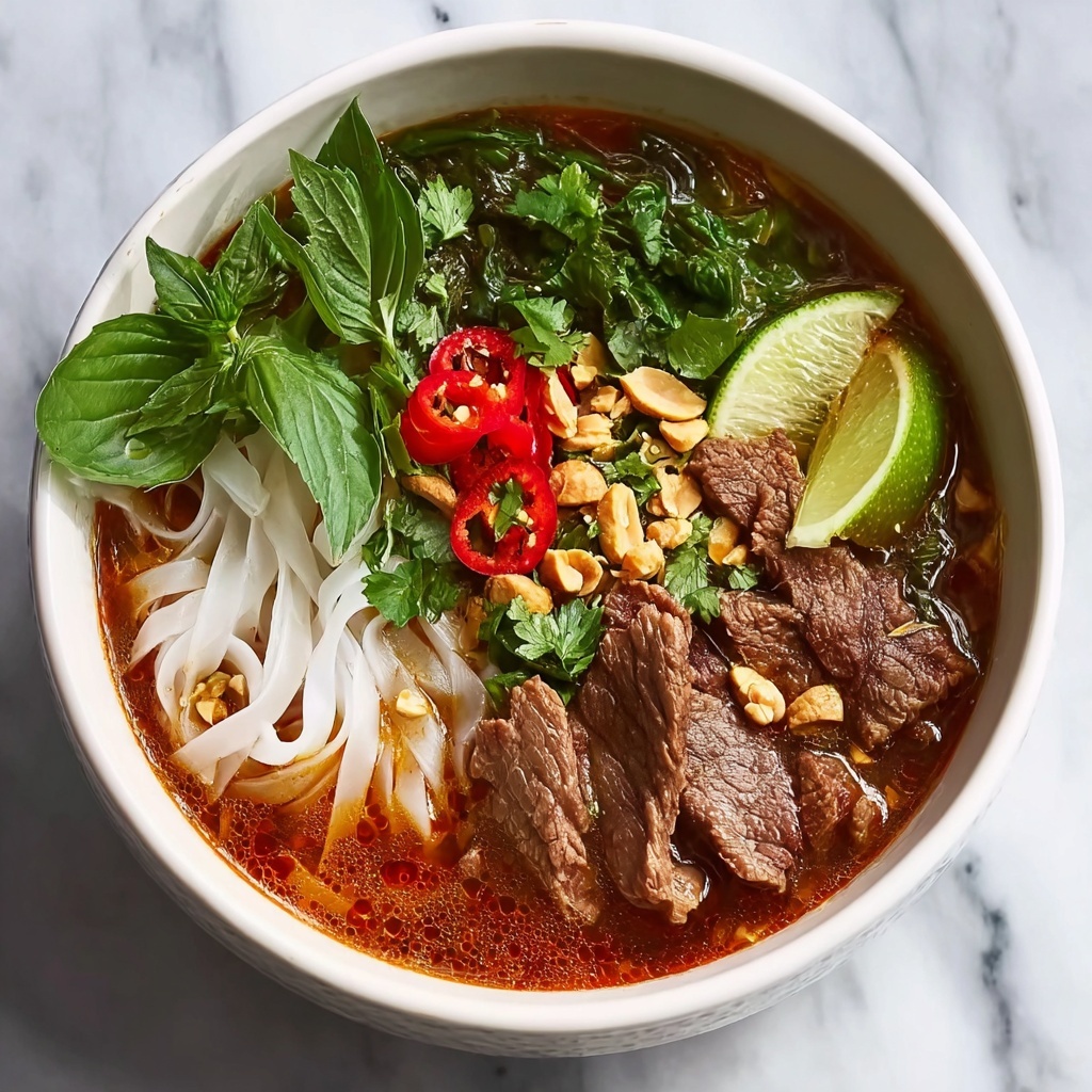 Vietnamese Spicy Beef Noodle Soup Recipe - Recipe Image
