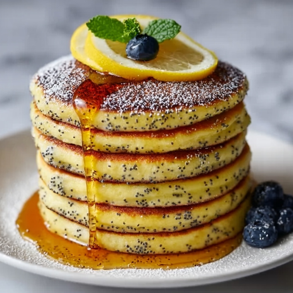Lemon Poppy Seed Pancakes Recipe - Recipe Image