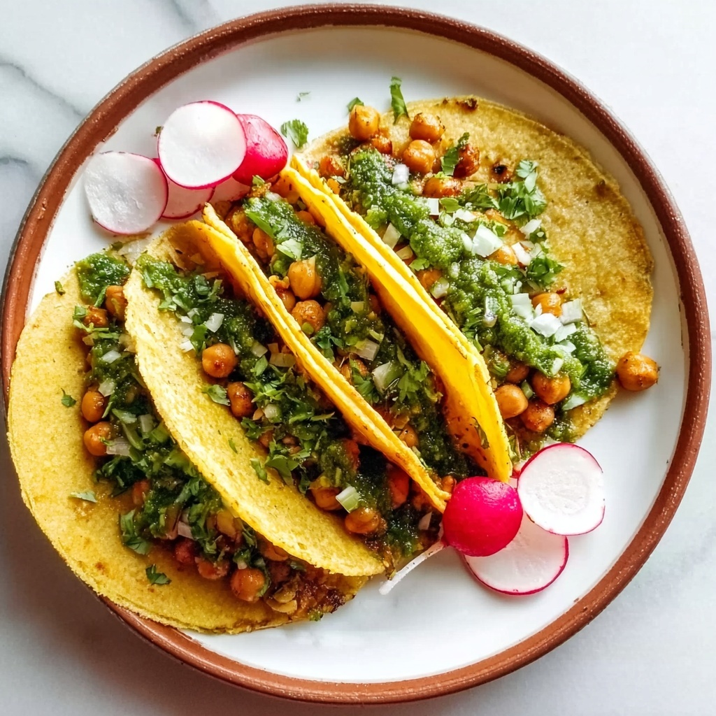 Smoky Beans and Greens Tacos with Aji Verde Recipe - Recipe Image