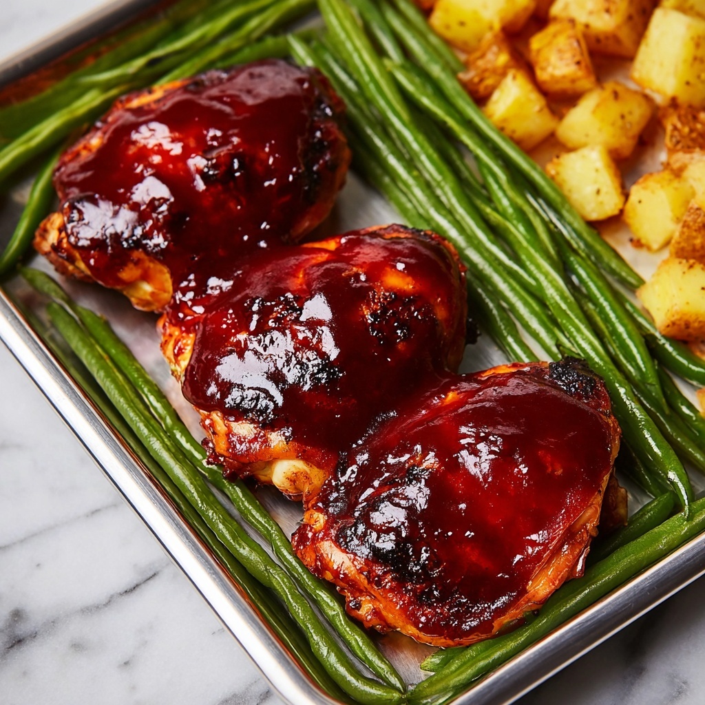 Sheet Pan BBQ Chicken, Potatoes, and Green Beans Recipe - Recipe Image