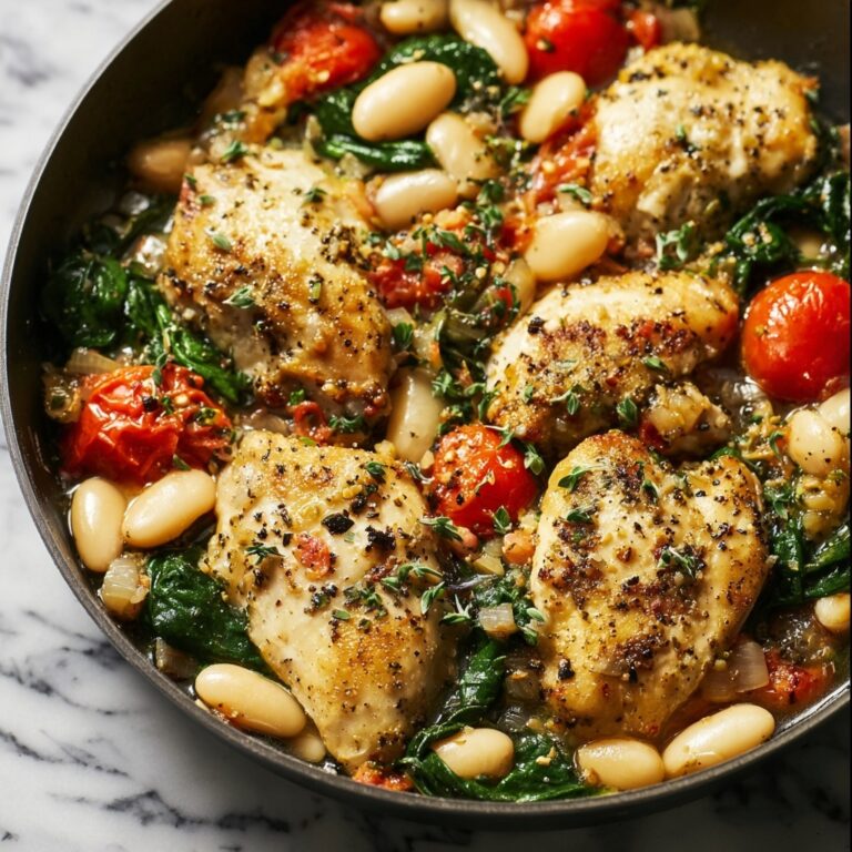 Herbed Chicken with Cannellini Beans Recipe