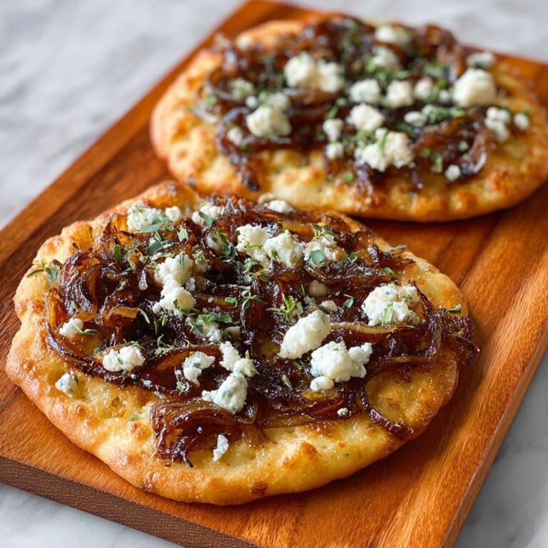 Caramelized Onion & Feta Flatbreads Recipe