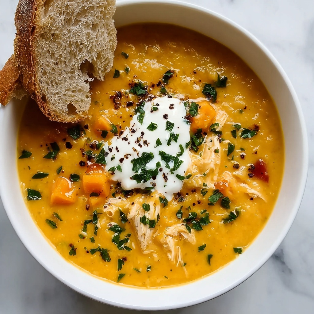 Creamy Chicken Butternut Soup Recipe - Recipe Image