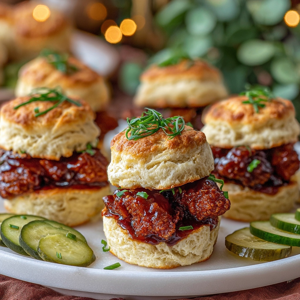 Hot Honey Chicken Biscuits Recipe - Recipe Image