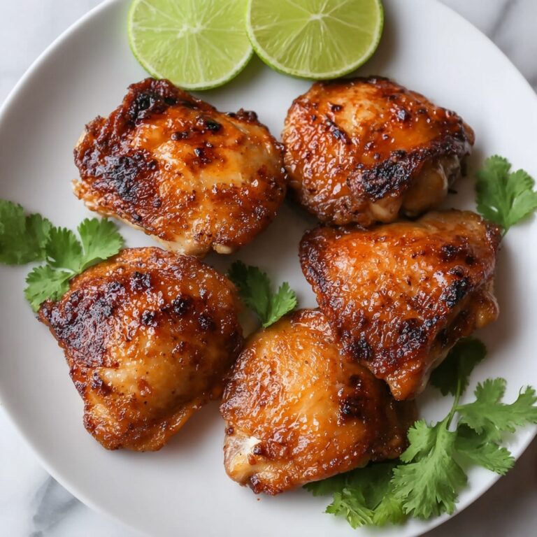 Crispy Air Fryer Chicken Thighs with Zesty Avocado Sauce Recipe