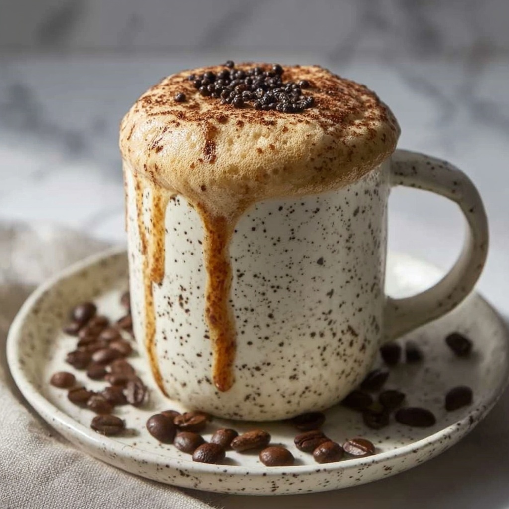 Keto Coffee Cake Mug Cake Recipe - Recipe Image